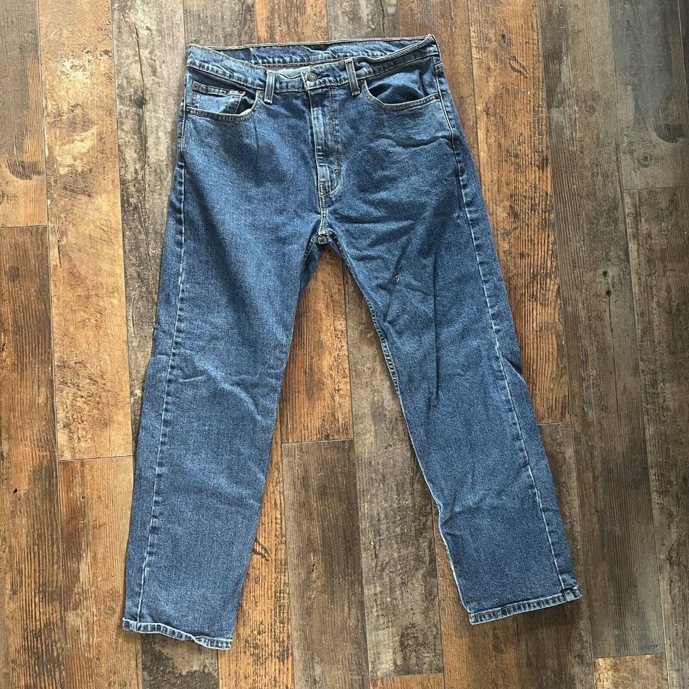 Men’s Levi’s 505 Straight Leg Regular Fit Jeans Blue 36 x 30